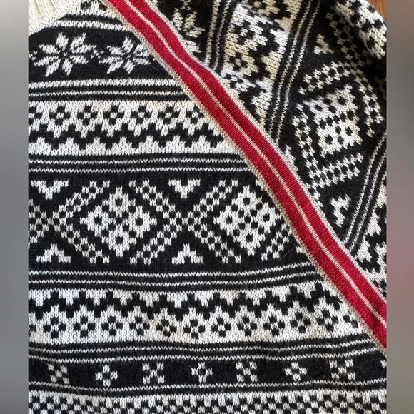 EDDIE BAUER Quarter Zip Nordic Ski/Winter Sweater Size L - Picture 3 of 11